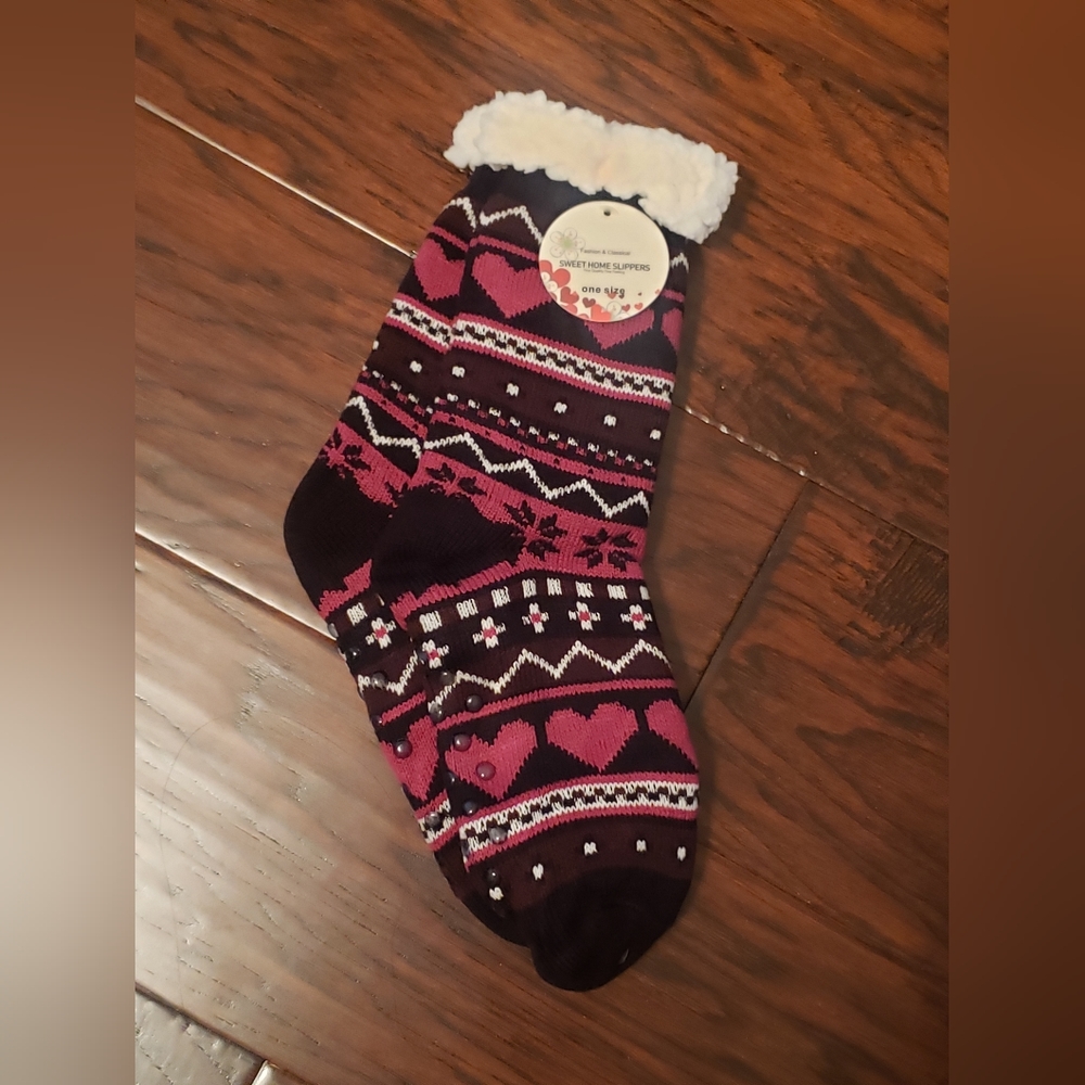 Fuzzy Sweet Home Slippers